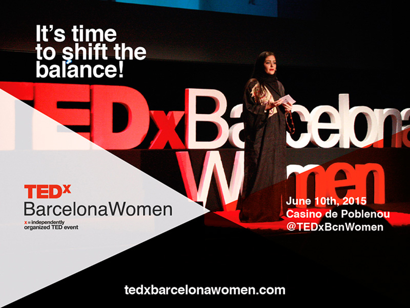 Sofana Dahlan, en el TEDxBarcelonaWomen de 2014